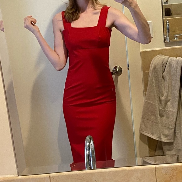 🔥 DRESS!!! Bardot red dress - Picture 2 of 4
